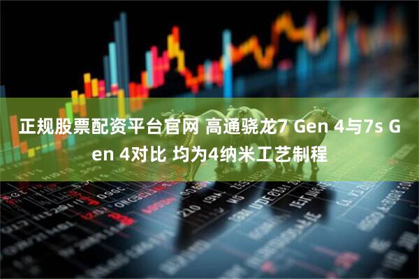 正规股票配资平台官网 高通骁龙7 Gen 4与7s Gen 4对比 均为4纳米工艺制程